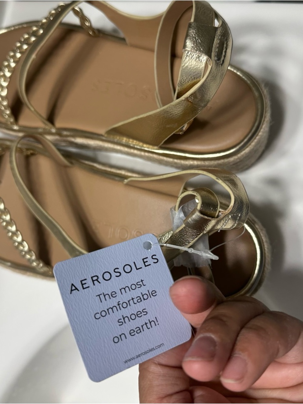 Aerosoles Dolly flatform wedge sandals - Picture 5 of 7